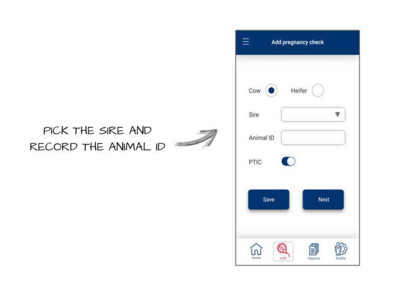 HCR Add Preg Check Screen HCR Add Preg Check Screen
