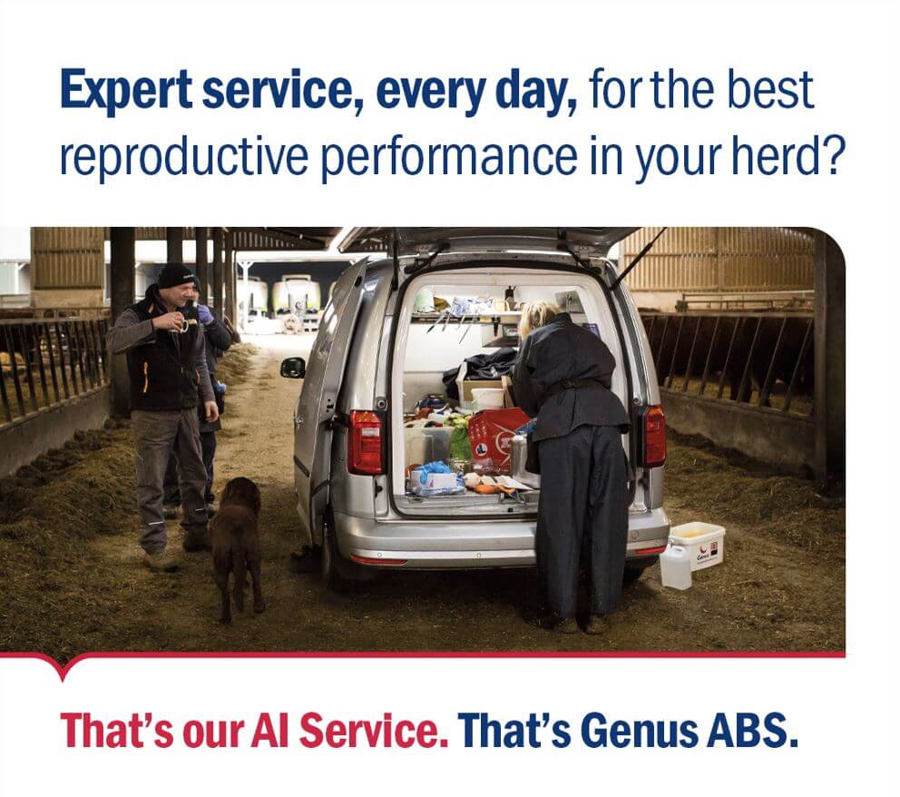 Expert artificial insemination service from Genus ABS